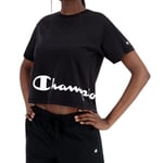 Crewneck t-paita champion legacy naiset black 114431kk001