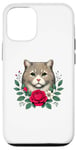 iPhone 12/12 Pro Roses Flowers Napoleon Cat Minuet Cat Case