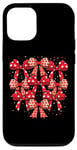 Coque pour iPhone 12/12 Pro Valentines Day Coquette Bow Cute Heart Ribbon Love Retro