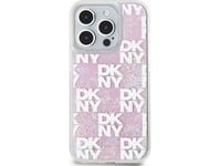 Apple Iphone 15 Pro Dkny Fodral Liquid Glitter Multilogo (Dkhcp15llcpepp) Rosa