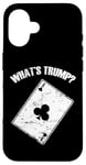 Coque pour iPhone 16 Qu'est-ce que Trump? Euchre Jeu de cartes