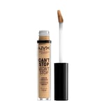 NYX Professional Makeup Anti-Cernes, Correcteur, Contouring, Tenue 24h, Can't Stop Won't Stop Contour Concealer, Waterproof, Fini Mat, Formule Vegan, Teinte : True Beige (08)