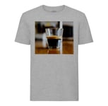 T-Shirt Homme Col Rond Tasse De Cafe Espresso Dans Un Bar