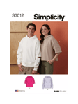 Simplicity Oversized Knit Hoodie Sewing Pattern SS3012A