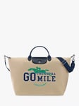 Longchamp Le Pliage Go the Extra Mile Large Tote Bag, Beige