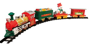 Christmas Tree Train Set with Working Lights and plays Jingle Bells 330cm Long