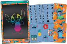 Lexibook Lexibook-CRT10D Disney Stitch, Ardoise Magique, Jouet Artistique et créatif pour Filles et garçons, Format A4 avec Dessins Multicolores, CRT10D, Bleu/Orange, Taille Unique