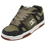 DC Shoes Stag Mens Skate Trainers in Army Olive - 8 UK