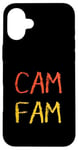 Coque pour iPhone 16 Plus Cam Fam avec police de craie