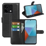 Xiaomi Poco X6 5G PU Wallet Case Black