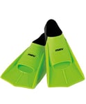 Maru Training Fins, Silicone Swimming Flippers for Stronger, Faster Kick with Greater Propulsion, Unisex Swimming Fins for Adults and Kids (Neon Lime/Black, Size 12.5/1 31.5/33)