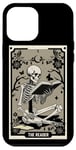 Coque pour iPhone 14 Plus The Reader Carte de tarot gothique sorcière squelette Halloween