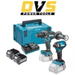 Makita DK0176G205 40V Max XGT Brushless Twin Pack (2×2.5Ah)