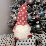 56cm Battery Operated Light Up Christmas Standing Gonk Decoration in Red