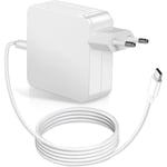 61W USB C Laddare Strömadapter Kompatibel MacBook Pro 15,13 tum, Macbook Air 13 tum 2020-2019-2018, Mac 12 tum[844]