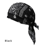 SnabbTorkande Bomulls Pirathatt Utomhus Sport Bandana SVART black