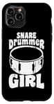 Coque pour iPhone 11 Pro Tambour de caisse claire Fille Joueuse de percussion Tambour