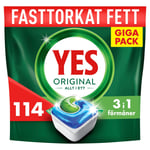 YES Original All In One Dishwasher Tablets Regular 114 stk