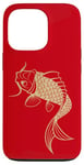 iPhone 13 Pro Gold Chinese Carp Asian Japanese Koi Fish Golden Koi Case