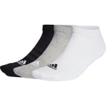 adidas Cushioned 3 Pack Low Cut Training Socks Arch Support Gym Workout Mens