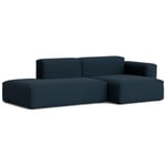 HAY-Mags Soft Low 2,5-personers Sofa Comb. 3 Højre Divan, Steelcut Trio 796 / Sort Syning