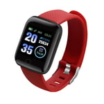 FENGCHUANG Color Screen 116plus Smart Watch, Multifunctional Waterproof Fitness Bracelet,with Calories, Sleep Monitoring, Information Reminder, Blood Pressure and Heart Rate Monitoring Functions