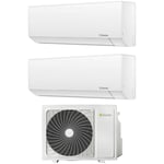 Beretta Clima - climatiseur beretta dual split inverter série breva 9000+12000 btu r-32 avec ue 18000-2 wi-fi classe a++ en option