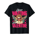 Funny Cupid Baby Valentine’s Day Just Waiting For Valentine T-Shirt