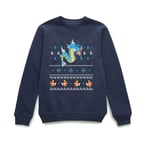 Pokemon Gyarados Christmas Jumper - Navy - 4XL