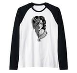 Devil is a Woman American Traditional Tattoo Flash Raglan Baseball Tee