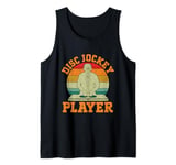 Disc Jockey Player Retro DJ Music Vinyl Records Disc Jockey Tank Top