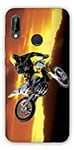 Coque pour Huawei P30 Lite Moto - Cross Noir