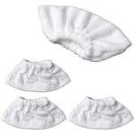 3X(4 Pcs Microfiber Cover Set for Hand Nozzle EasyFix Steam Cleaner SC1,