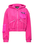 Dracyyy Teddy Jacket Tops Sweat-shirts & Hoodies Hoodies Pink ROTATE Birger Christensen