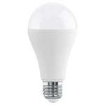 EGLO LED light bulb, E27 lamp, 13 watt (equivalent to 100 watt), 1521 lumens, neutral white, 4000 Kelvin, spotlight A60, Ø 2.4 inches