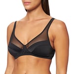 DIM Soutien-Gorge Femme Soft Cup Generous Classique x1, Noir, 90C