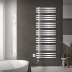 Radiateur électrique de salle de bains en acier LuxeBath Iron EM 600x1600 mm - Chrome - 900W