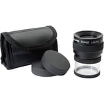 Ideal Tek M12071 Loupe à main avec échelle de mesure Facteur de grossissement : 7 x Dimensions de la lentille : Ø 25 mm Noir