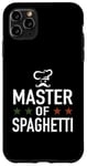 Coque pour iPhone 11 Pro Max Master of Spaghetti Carbonara – Chapeau de chef de cuisine amusant Italie