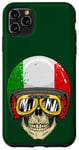 iPhone 11 Pro Max Made In Italy Cool Italian Flag Skull Illustration Graphic Case