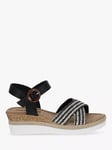 Westland by Josef Seibel Espi 05 Low Wedge Sandals, Black/White