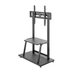 Manhattan TV & Monitor Mount Trolley Stand 1 screen Screen Sizes: 37-100inch ...