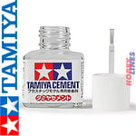 Tamiya LIQUID CEMENT 40ml Plastic Styrene Weld Applicator Brush in Cap 87003