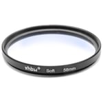 vhbw Filtre à effet flou artistique pour appareils photos, reflex numériques compatible avec Canon, Nikon, Olympus, Panasonic, Sony - 58 mm