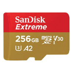 SanDisk Extreme Micro/SDXC 256GB 190MB/s A2 Gaming