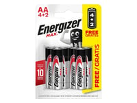 Energizer Max Alkaline Aa X6