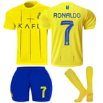 2023-20 Al-Nassr FC fotbollsdräkter för barn No.7 Ronaldo 24