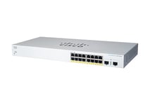 Cisco Commutateur Intelligent Business CBS220-16T-2G | 16 Ports GE | Ports SFP 2 x 1G | Garantie matérielle limitée de 3 ans (CBS220-16T-2G-EU)