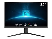 Msi G24c4 E2 - Led-Skärm - Spel - Böjd - 24" (23.6" Visbar) - 1920 X 1080 Full Hd (1080P) @ 170 Hz - Va - 250 Cd/M² - 3000:1 - 1 Ms - 2Xhdmi, Displayport