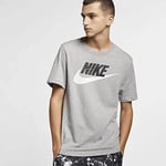 Nike Men Sportswear T-Shirt - Dark Grey Heather/Black/White, M